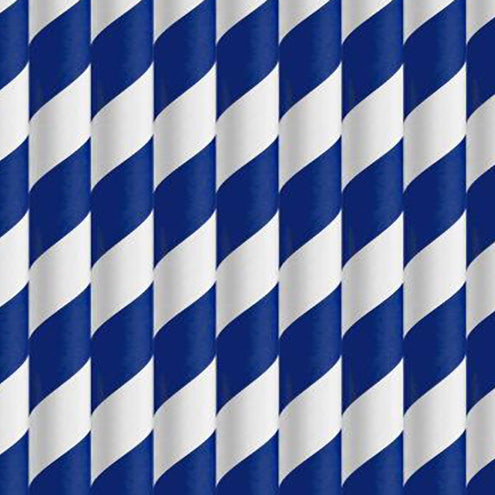 The Smoothie Piccadilly Line - Individually Wrapped Blue Stripe straw
