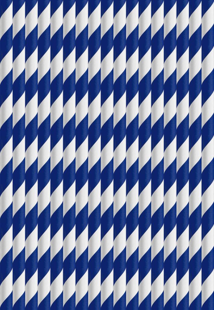 The Smoothie Piccadilly Line - Individually Wrapped Blue Stripe straw