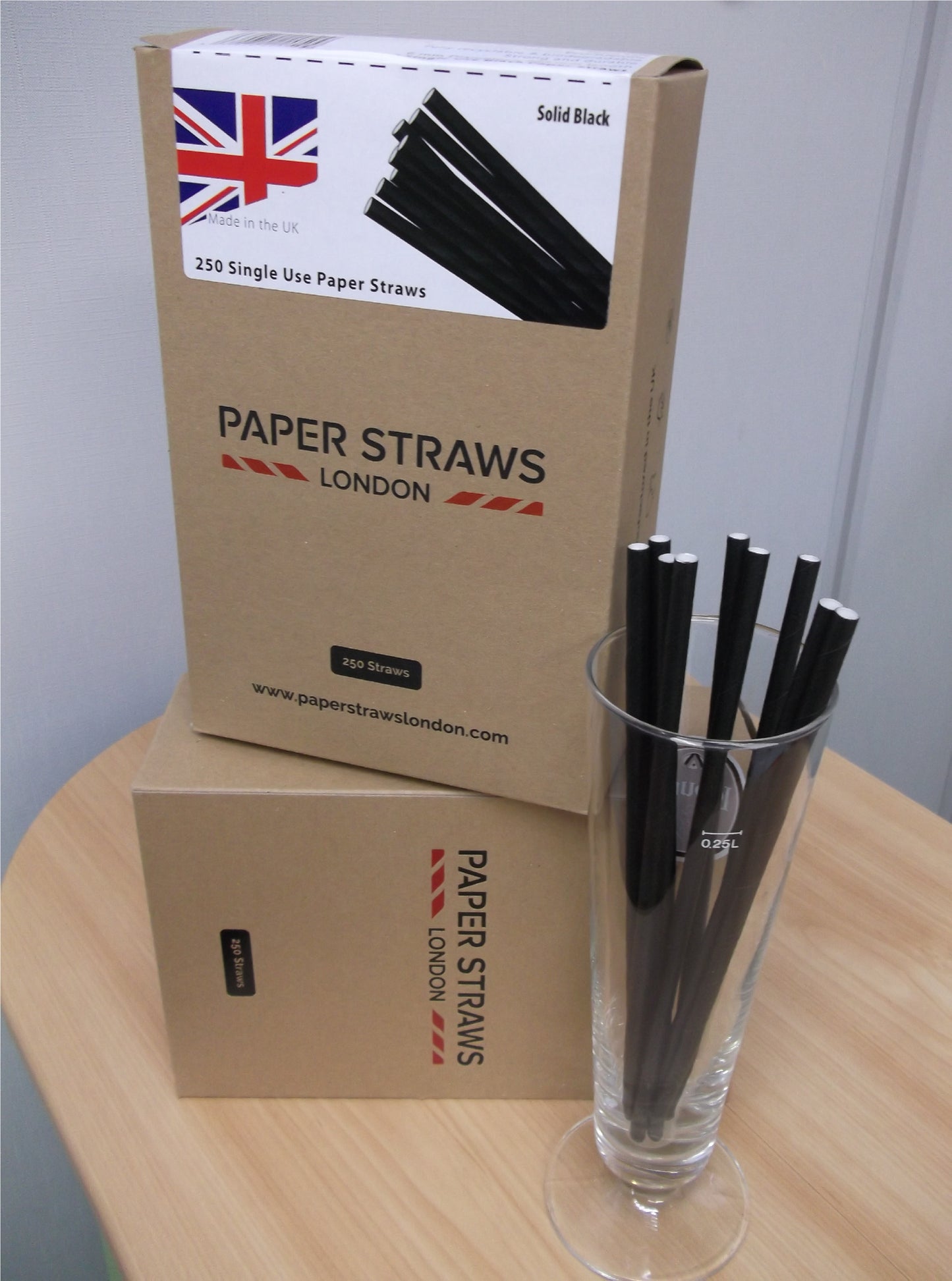 The Northern Line LONG - Black Paper Straw