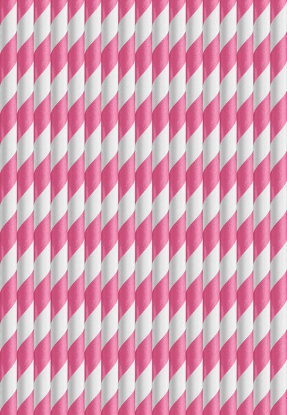 The Hammersmith & City Line - Pink Stripe Paper Straw